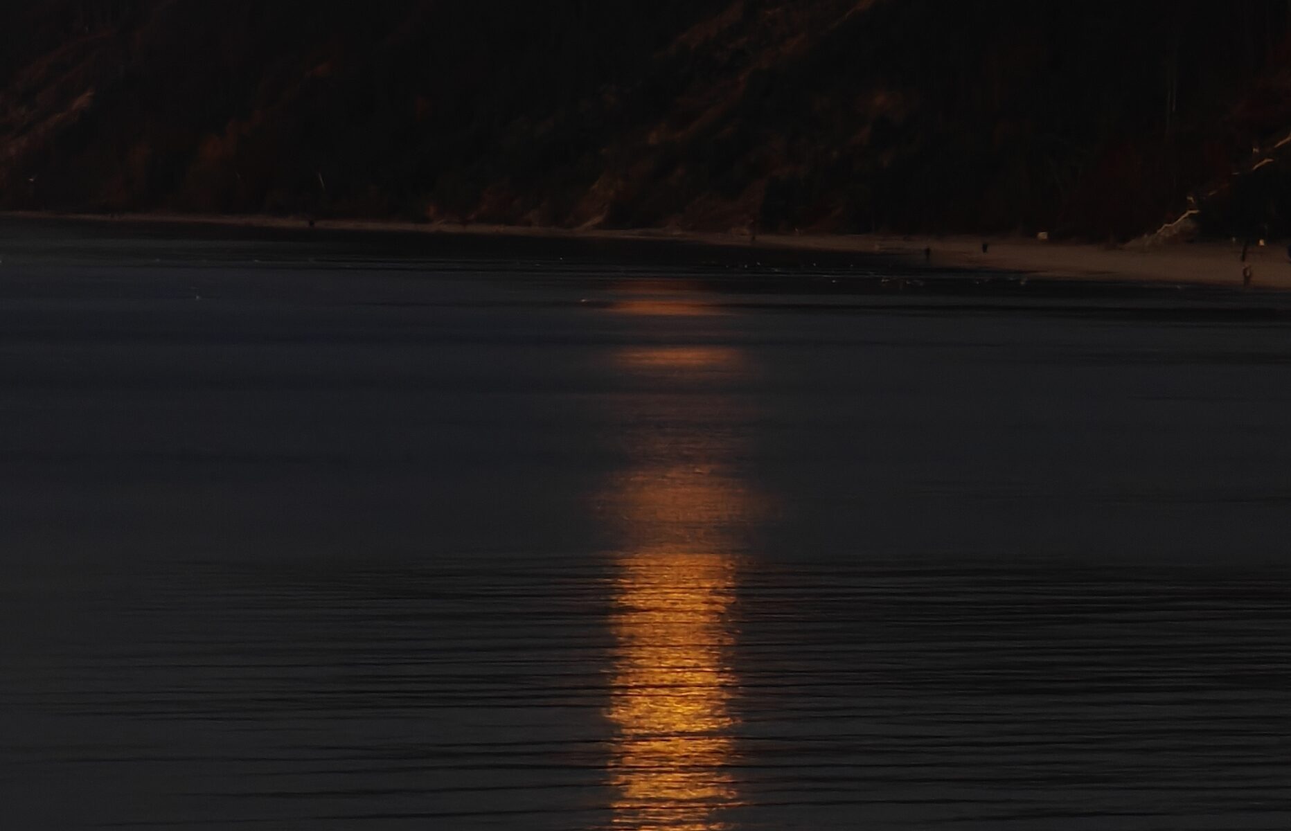 pełnia księżyca nad Bałtykiem